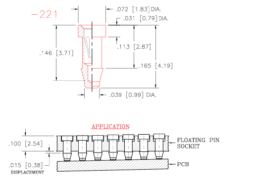 101-XXX-221S-PXX-Y12浮動(dòng)插針插座ANDON 101-XXX-221S-PXX-Y12浮動(dòng)插針插座ANDON